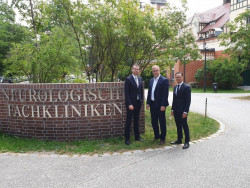 Andreas Büttner - Staatssekretär des Ministeriums für Arbeit, Soziales, Gesundheit, Frauen und Familie des Landes Brandenburg – zu Besuch bei der Kliniken Beelitz GmbH